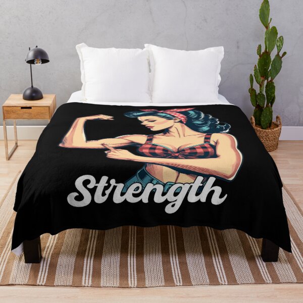 Item preview, Strength strong woman rockabilly biceps gift designed and sold by Pineapple-Tree.