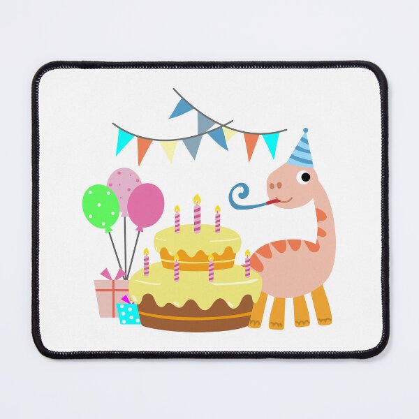 Item preview, Happy Birthday Dinosaur party cake. happy dino, Funny surprise Dinosaurs, designed and sold by NoeySmiley55.