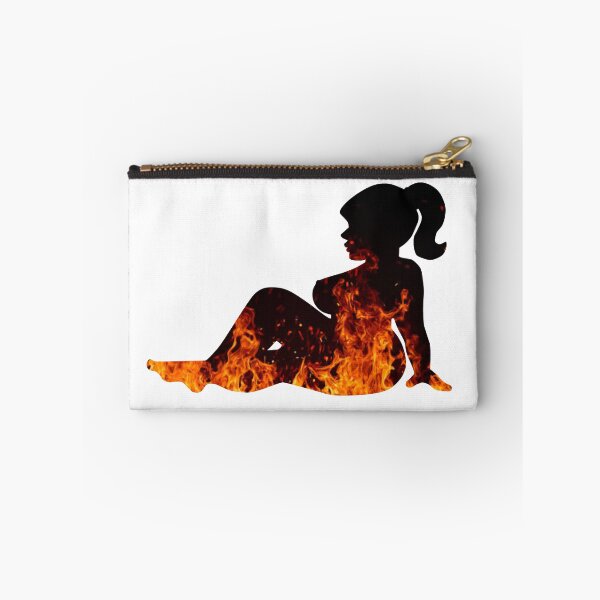 Item preview, Curvy Silhouette, Mudflap Girl with Flames designed and sold by Goodmanmedia.