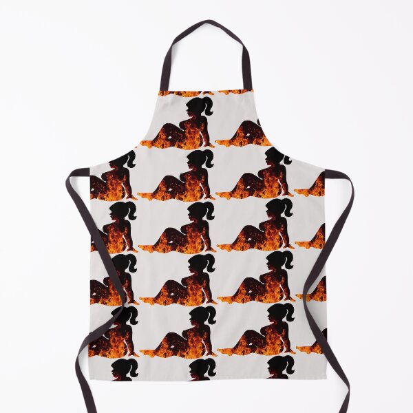 Item preview, Curvy Silhouette, Mudflap Girl with Flames designed and sold by Goodmanmedia.