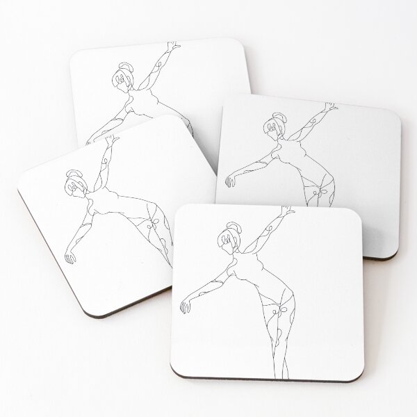 Item preview, dancing ballerina line countur designed and sold by Artkitty23.