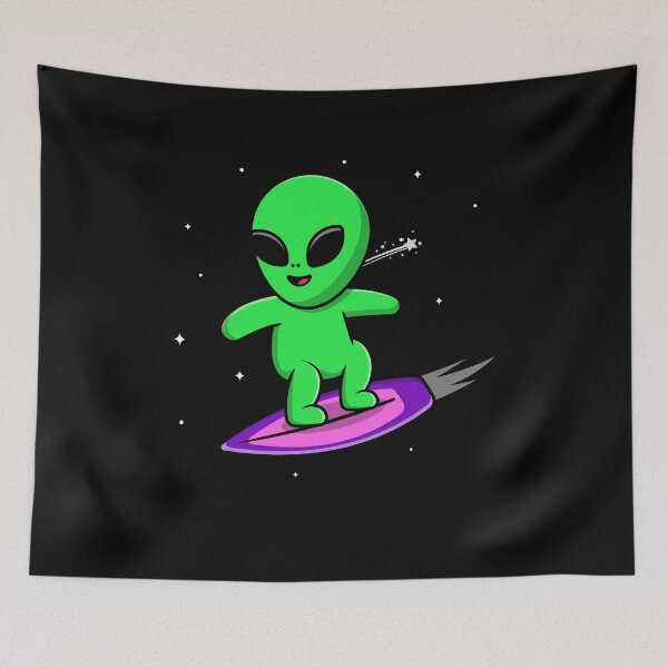 Item preview, Alien enjoying in space designed and sold by Kaidynz.