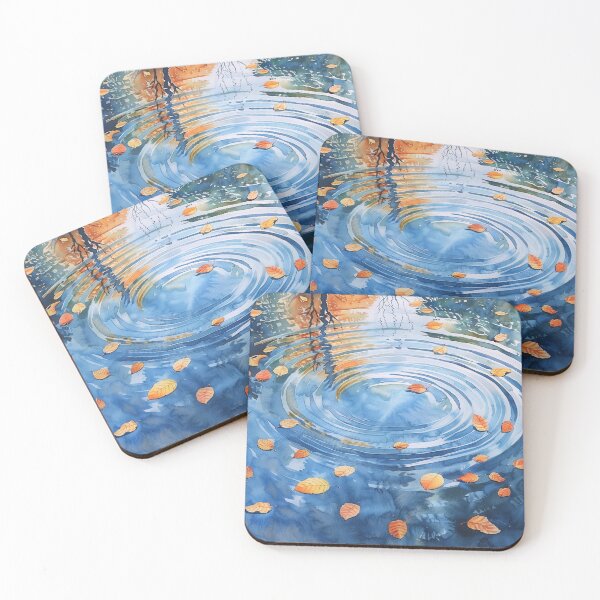 Item preview, Rippling Water and Autumn Leaves designed and sold by palmyst.
