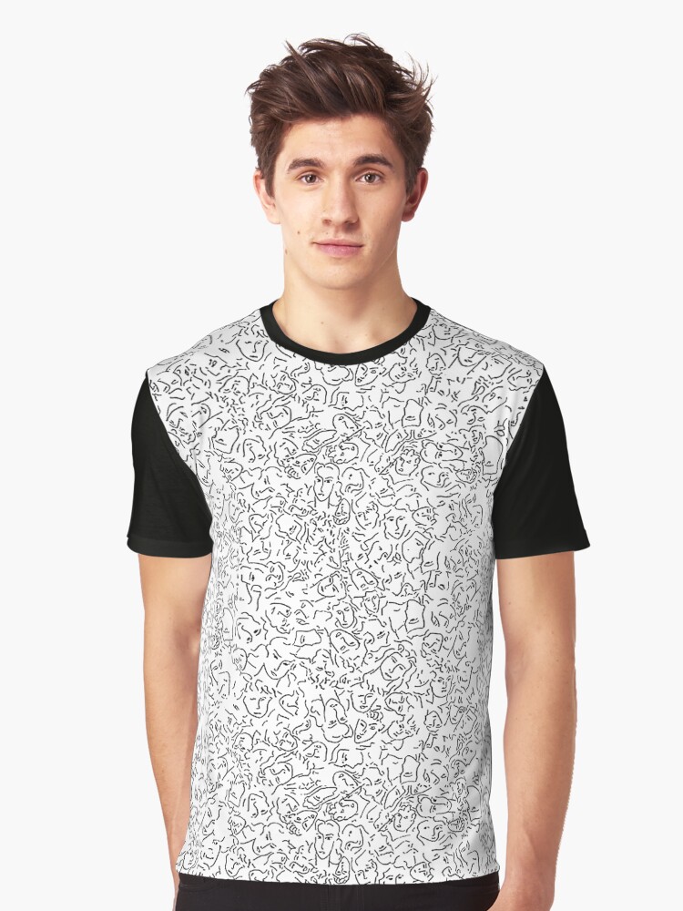elio shirt with faces