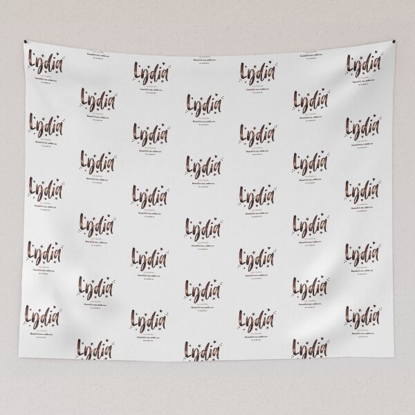 Item preview, Lydia | Acts 16 14 | Beautiful One Noble One | Christian Name with Biblical Meaning For Girl | Christian Name Collection designed and sold by Blessed Be Your Name.