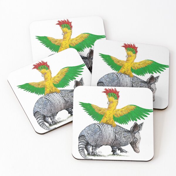Item preview, Parrot Riding Armadillo designed and sold by oz10.