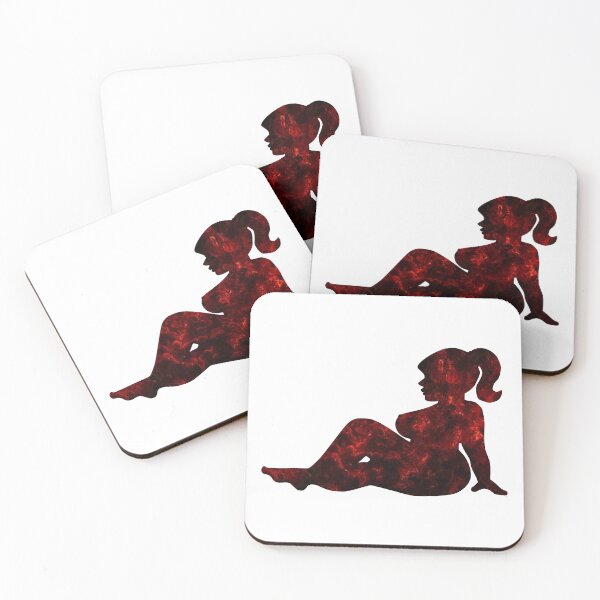 Item preview, Curvy Silhouette, Mudflap Girl with Flames designed and sold by Goodmanmedia.