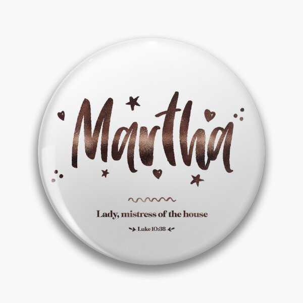 Item preview, Martha | Luke 10 38 | Lady Mistress Of The House | Christian Name with Biblical Meaning For Girl | Christian Name Collection designed and sold by Blessed Be Your Name.