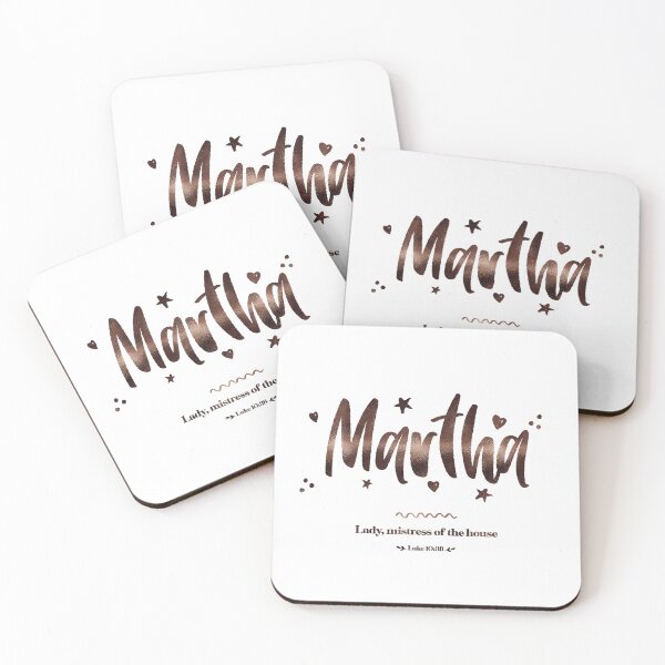 Item preview, Martha | Luke 10 38 | Lady Mistress Of The House | Christian Name with Biblical Meaning For Girl | Christian Name Collection designed and sold by Blessed Be Your Name.