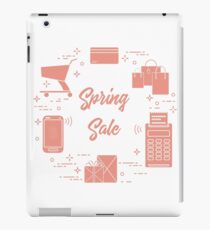 Spring sale. Shopping icons. iPad Case/Skin