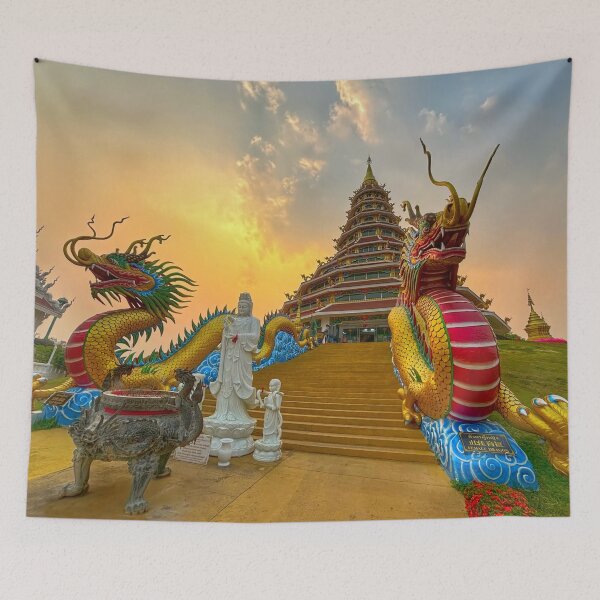 Item preview, The Temple of Mercy Wat Huay Pia Kang Chiang Rai designed and sold by Alisonchambers2.