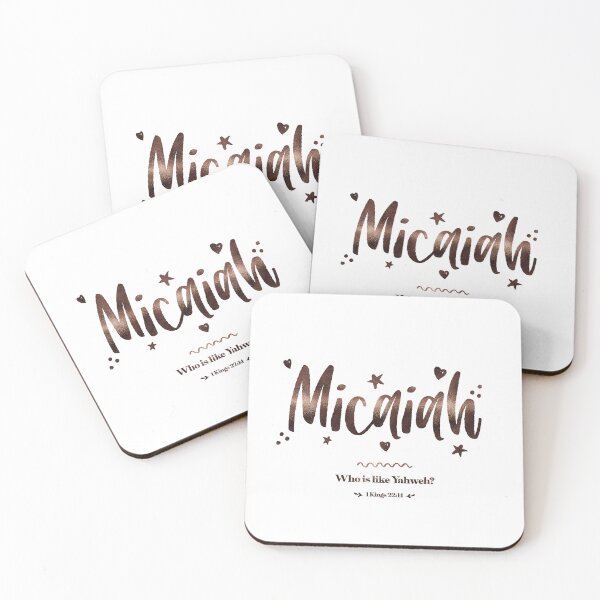 Item preview, Micaiah | 1 Kings 22 14 | Who Is Like Yahweh | Christian Name with Biblical Meaning For Girl | Christian Name Collection designed and sold by Blessed Be Your Name.