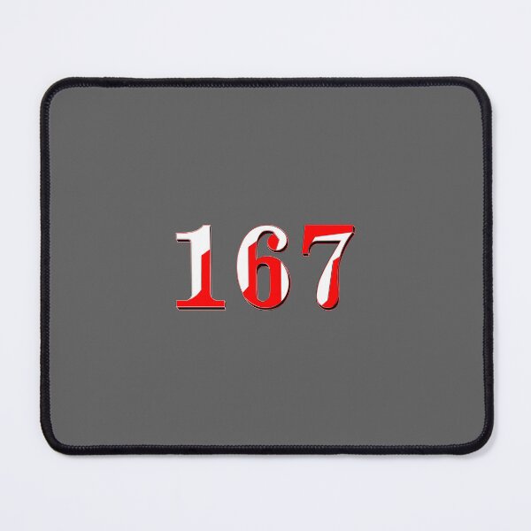 Item preview, number one hundred and sixty seven digit 167 order sequence team member age designed and sold by 4rpixs.