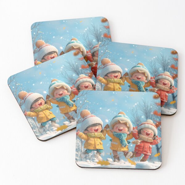 Item preview, Joyful Children Celebrating Winter designed and sold by palmyst.
