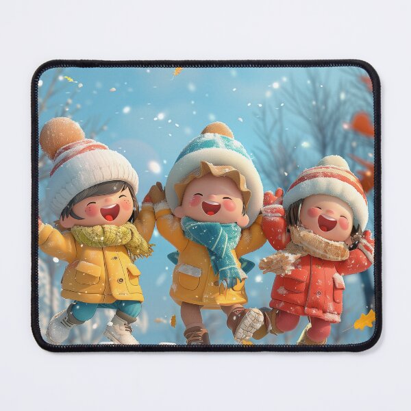 Item preview, Joyful Children Celebrating Winter designed and sold by palmyst.