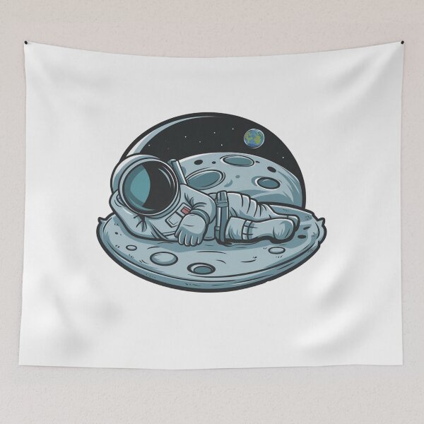 Item preview, Astronout sleeping on the moon designed and sold by dreadsteve.