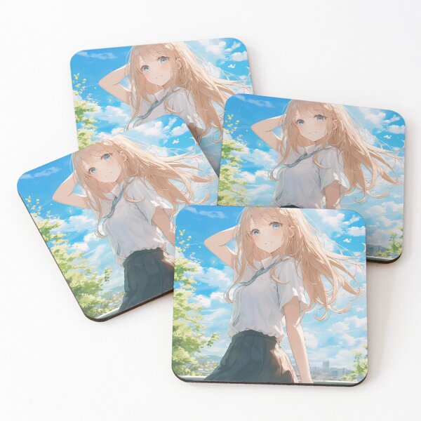 Item preview, a beautiful girl who smiles shyly designed and sold by Kawai Anime Shop.