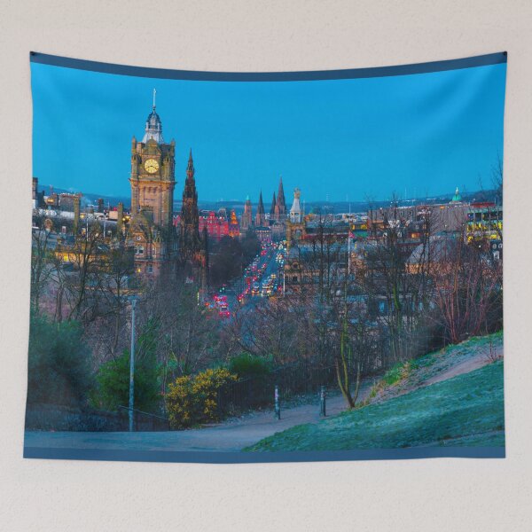 Item preview, Edinburgh Twilight Cityscape designed and sold by Alisonchambers2.