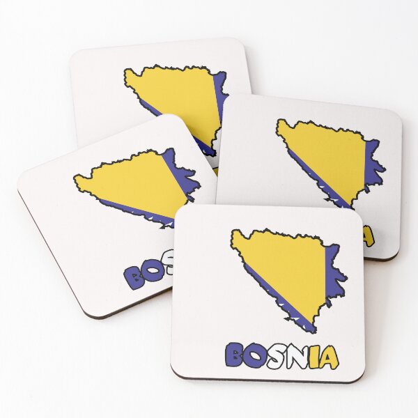 Item preview, Bosnia Flag Map designed and sold by AnimalsDH305.