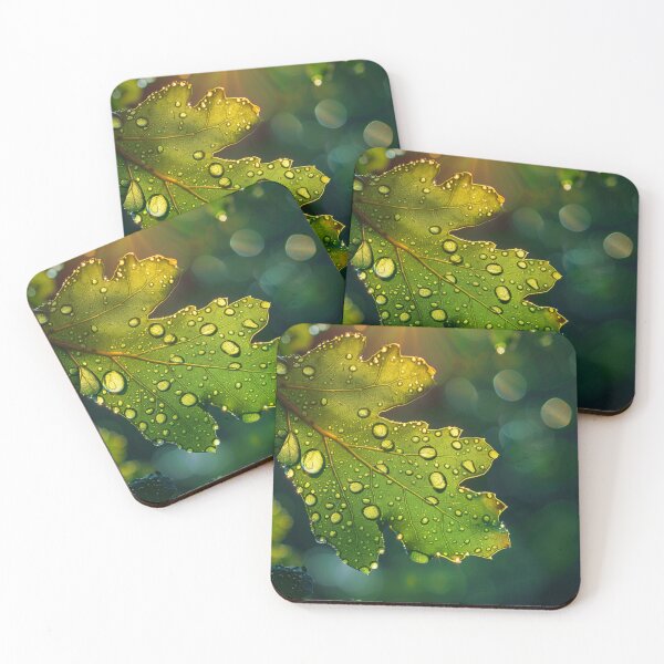 Item preview, Sunlit Dew on Fresh Green Leaf designed and sold by palmyst.
