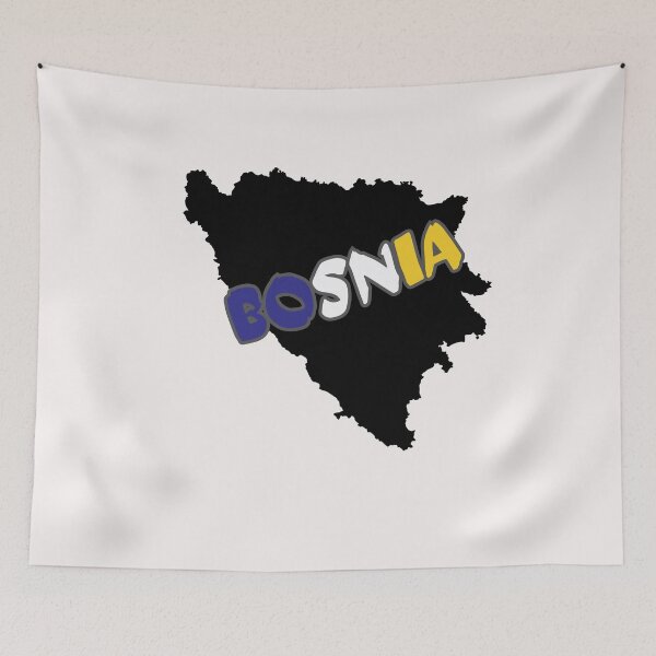 Item preview, Bosnia Flag Map designed and sold by AnimalsDH305.