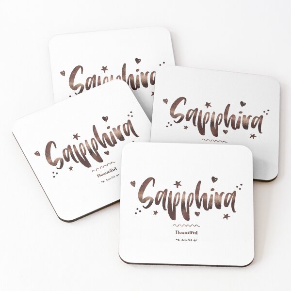 Item preview, Sapphira | Acts 5 1 | Beautiful | Christian Name with Biblical Meaning For Girl | Christian Name Collection designed and sold by Blessed Be Your Name.