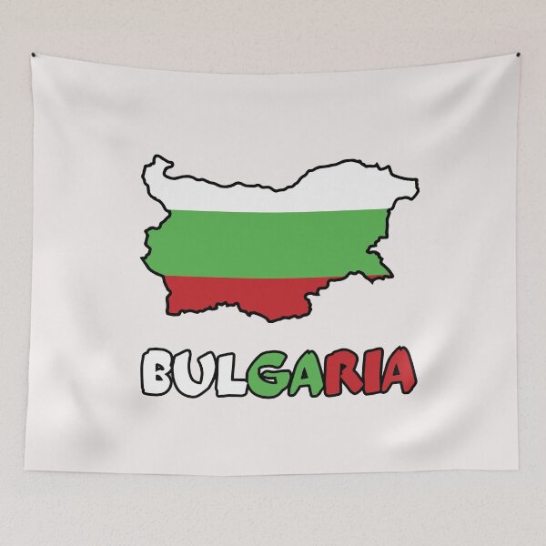 Item preview, Bulgaria Flag Map designed and sold by AnimalsDH305.