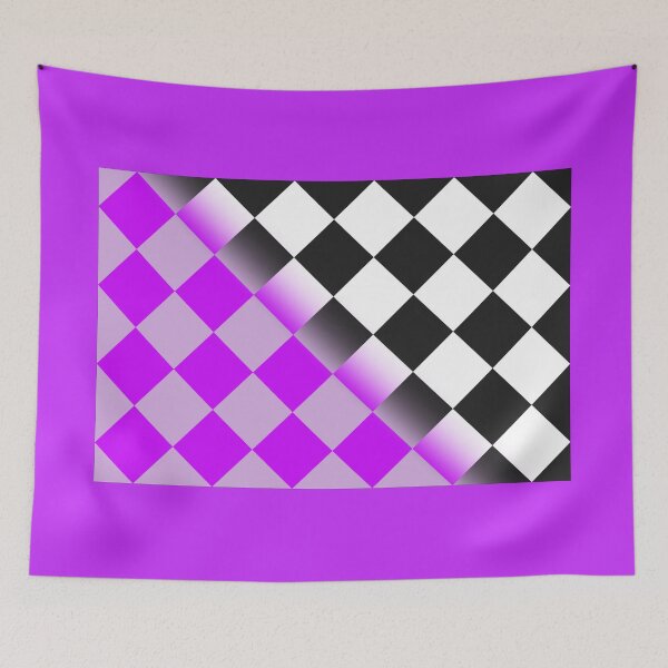 Item preview, Check pattern purple grey black designed and sold by thupho.