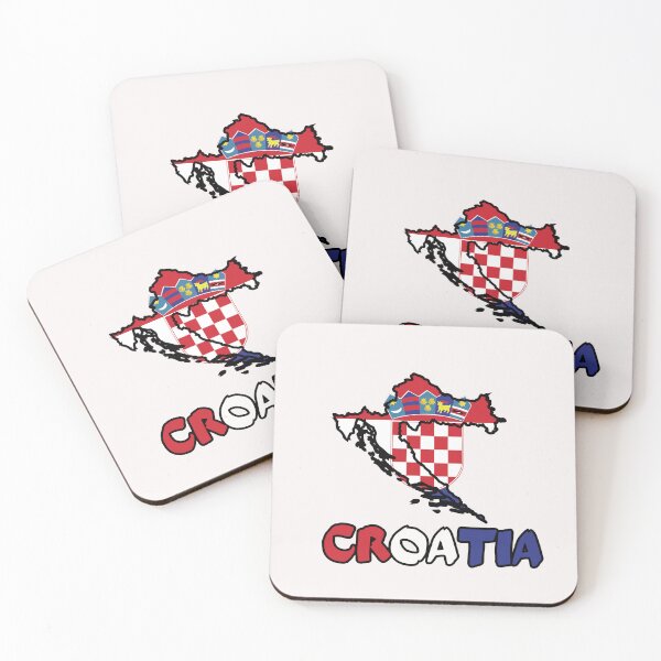 Item preview, Croatia Flag Map designed and sold by AnimalsDH305.