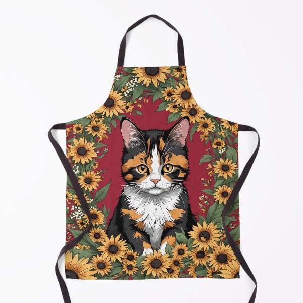 Item preview, Maryland Calico Cat And Black Eyed Susan Flowers 1 designed and sold by taiche.