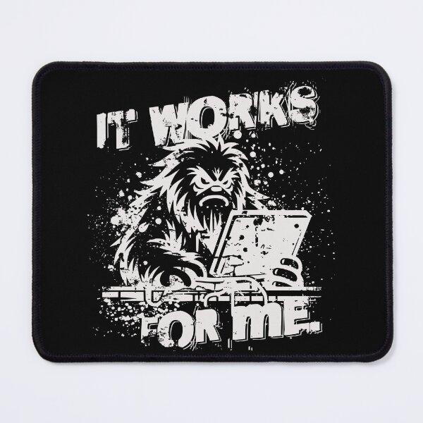 Item preview, It works for me. White Sasquatch working on pc - it admin day designed and sold by MeringueMango.