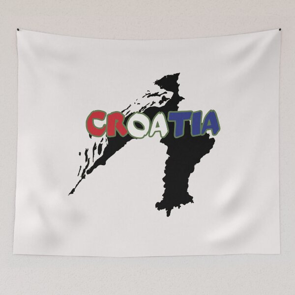Item preview, Croatia Flag Map designed and sold by AnimalsDH305.