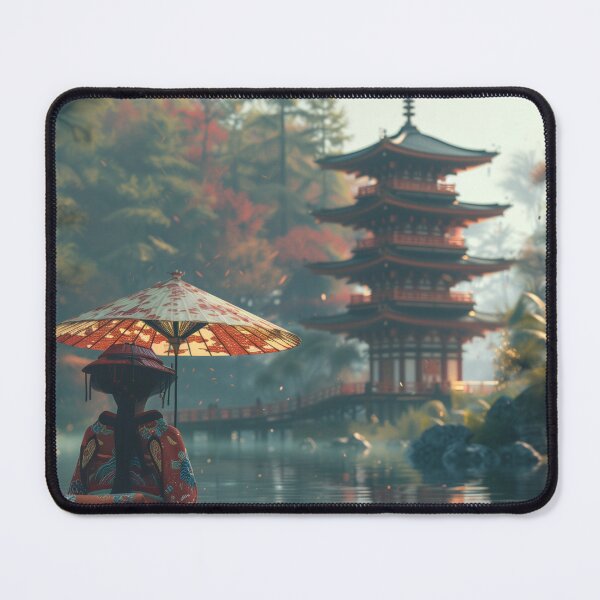 Item preview, Tranquil Pagoda by Autumn Lake designed and sold by palmyst.