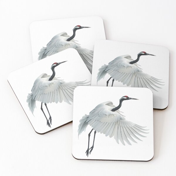 Item preview, Red-Crowned Crane in Elegant Flight designed and sold by palmyst.