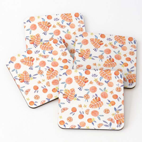 Item preview, Watercolor Sicilian Oranges Pattern designed and sold by aneladesigns.