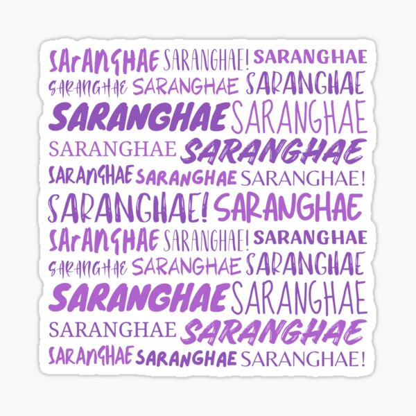 Artikel-Vorschau von Saranghae, designt und verkauft von YourChingu.