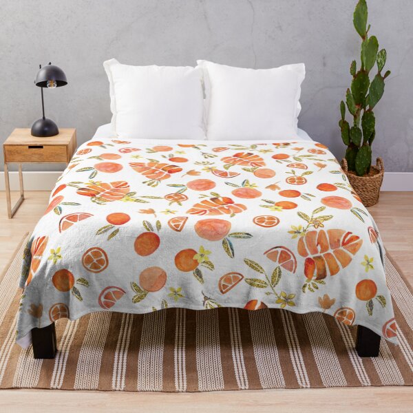 Item preview, Watercolor Sicilian Oranges Pattern with Glitter Effect designed and sold by aneladesigns.