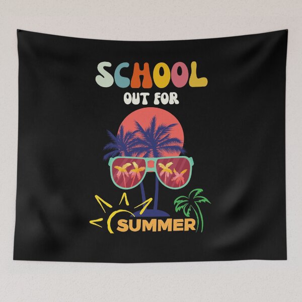 Item preview, School Out Summer , School's Out For Summer , Peace Out School , Last Day of School , Retro Smiley Face , Teacher Summer Vacation, Beac designed and sold by Creativedsigna.