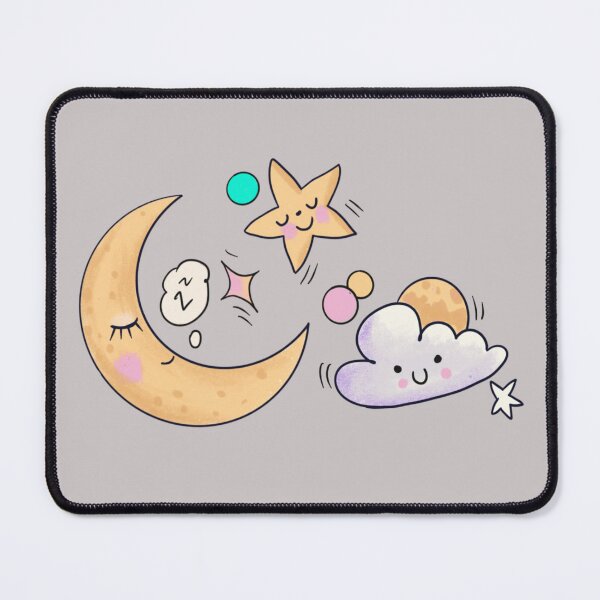 Item preview, Moon with stars cute planer sticker design, illustration designed and sold by NatalkaP.