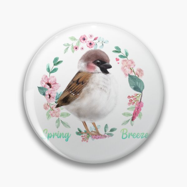 Item preview, Spring bird cute kawaii T-shirt design illustration designed and sold by Narukuku.