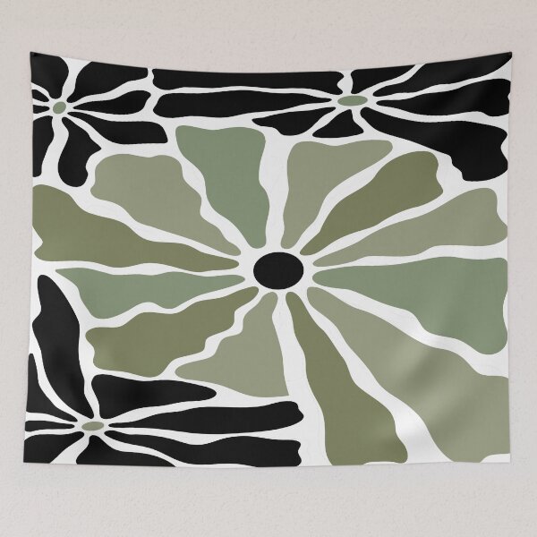 Item preview, Abstract home decorating minimalist flower line art wall poster designed and sold by jayne0524.