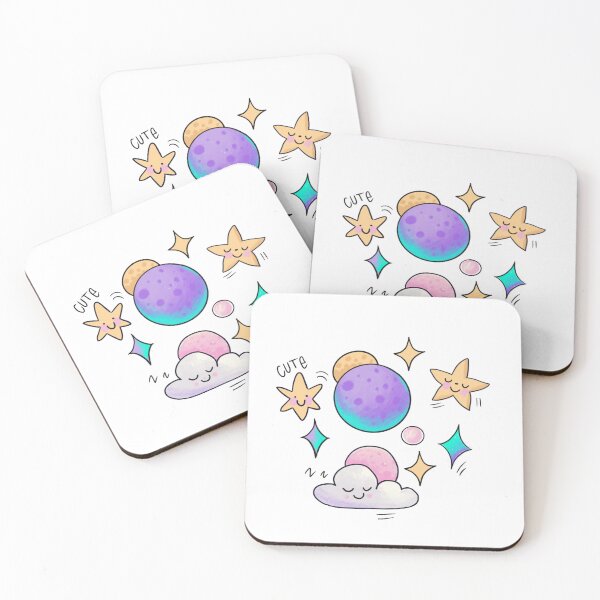 Item preview, Cute planets with star, planner sticker design, illustration designed and sold by NatalkaP.
