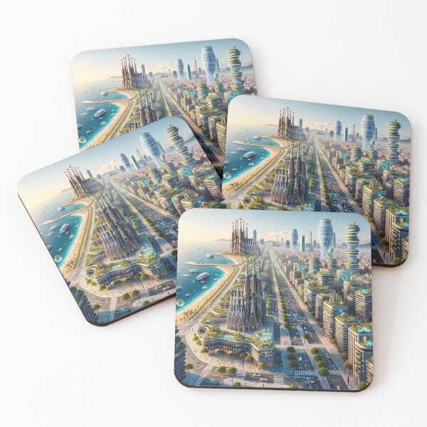 Item preview, Barcelona - Futuristic Cities designed and sold by Eric Nagel.