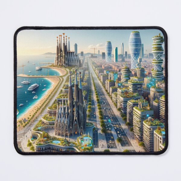 Item preview, Barcelona - Futuristic Cities designed and sold by Eric Nagel.