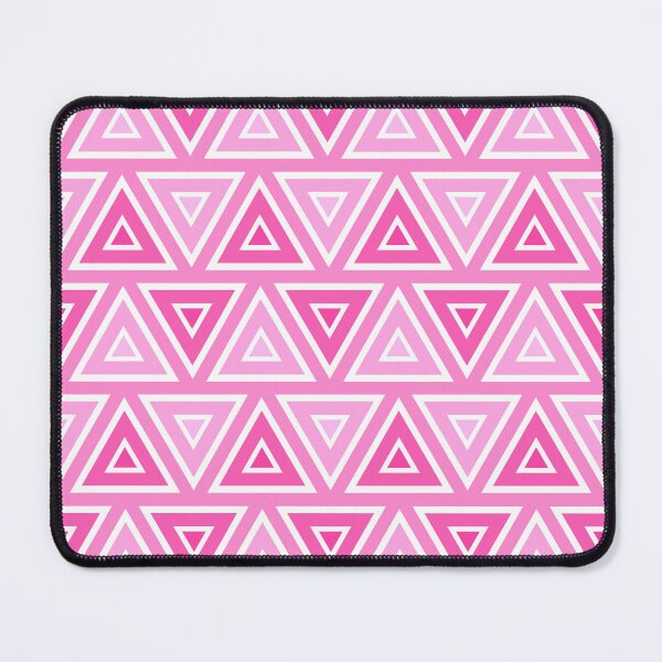 Item preview, Pink shades abstract art geometric design with zigzag lines designed and sold by SpinklyCreations.