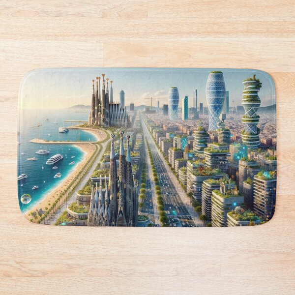 Item preview, Barcelona - Futuristic Cities designed and sold by Eric Nagel.