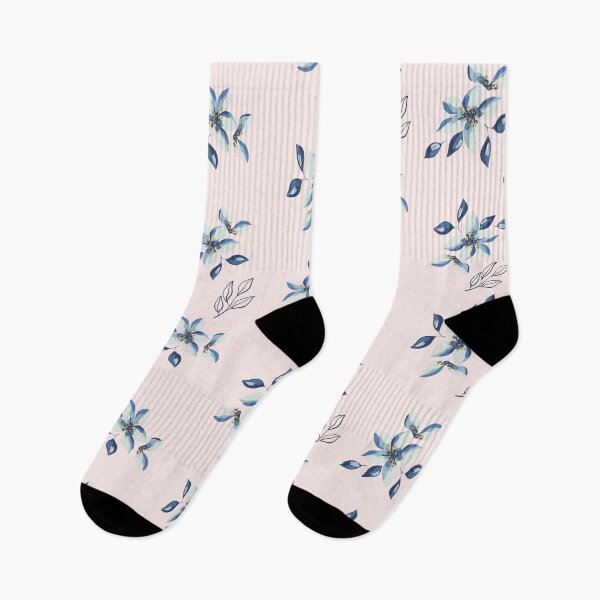Item preview, Blue Floral Watercolor: A Serene Pattern designed and sold by herloque.