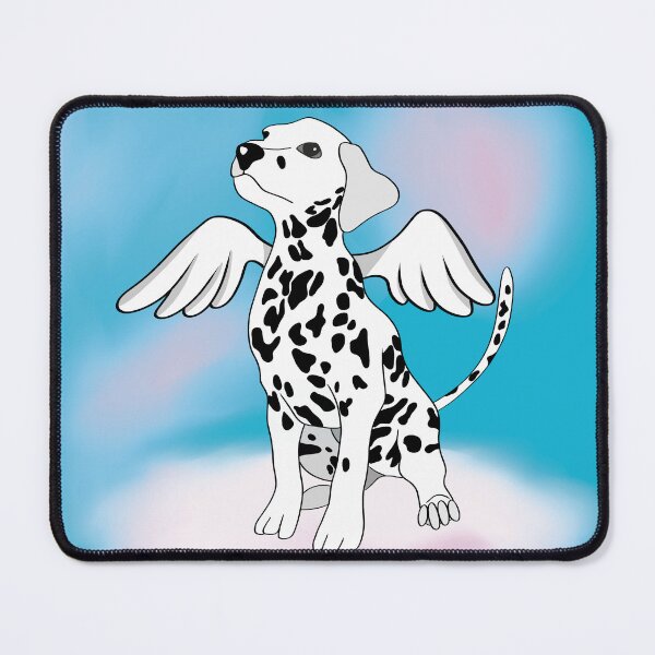 Item preview, Dalmatian Dog Cute Illustration Wings Angel Heaven Goodbye designed and sold by Enchantedbox.