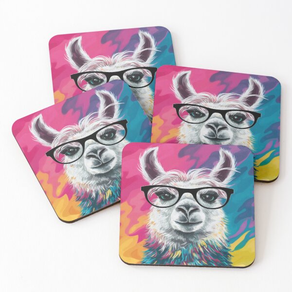 Item preview, Cool Llama: Retro Glasses & Abstract Vibes designed and sold by DesigntshirtWB.