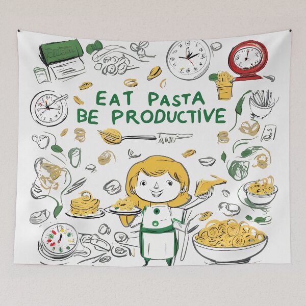Item preview, Pasta Productivity designed and sold by @ndrys.